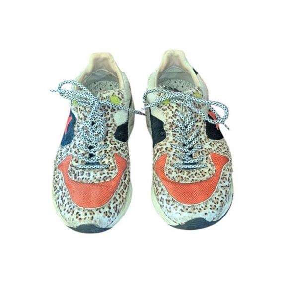 Golden Goose Running Sole Zoo Puzzle Calf Hair Pink Star Size 10 US 40 EU - Picture 8 of 16